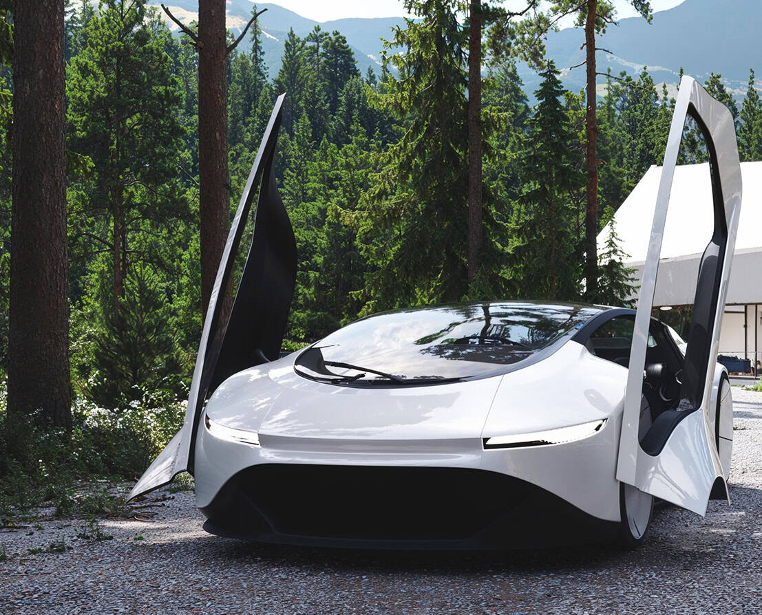 Produktvisualisierung Autonomes Selbstfahrendes Auto