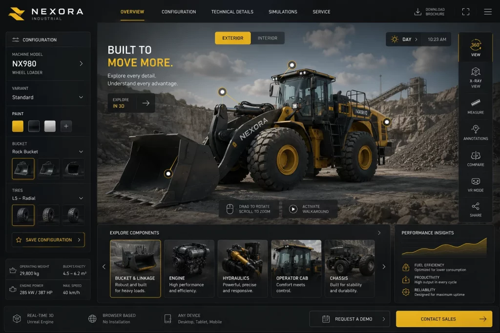Baumaschinen-virtueller-showroom-interaktiv
